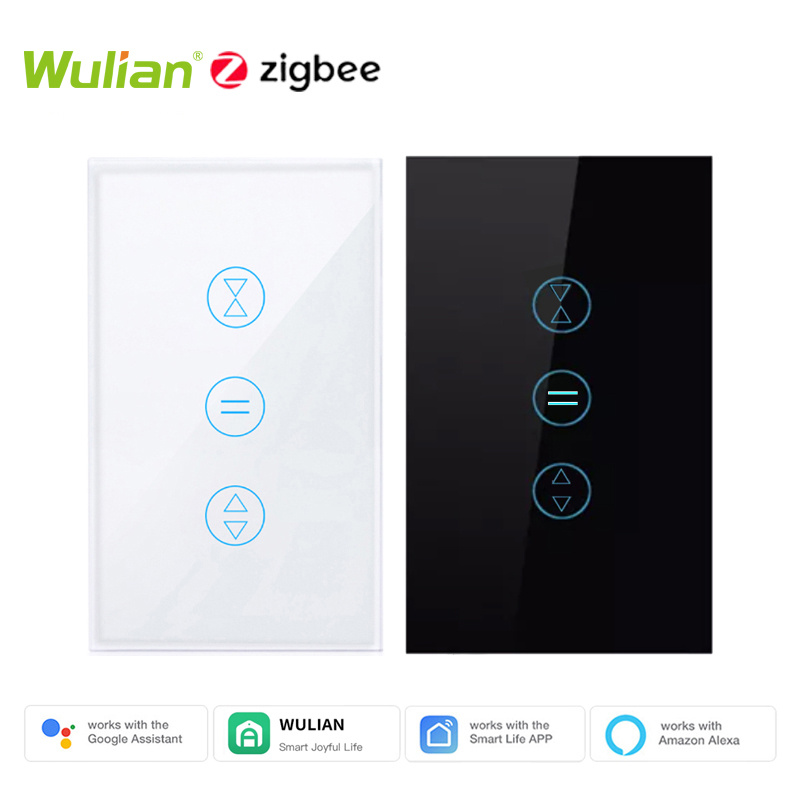 Zigbee Smart Curtain Switch (Universal Glass Panel)